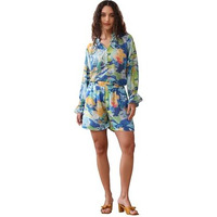 Purvaja Womens Mini Co-Ords (Razy-004_Blue_Xx-Large)