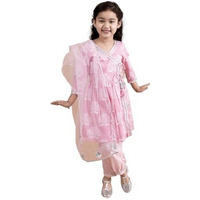 Pspeaches Girls Cotton Kurta & Palazzo (Ks-Khaddi Pink-T-12-14_Pink
