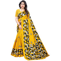 Satrani Womens Art Silk Saree (1791St502_Yellow)