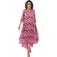 Toochki Co Ord Set For Women | Casual Wear Pant Top Set | Fancy Co-Ord Set | Full Pair Set | Women Kurta Sets Kurtis | Two Piece Co Ord Sets | Coord Sets For Women | Printed Cotton Co Ord Set Pink