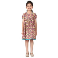 Fabindia Kids Cotton Printed Kurta Pink_10-12Y