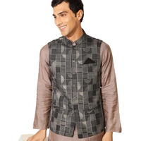 Fabindia Men's Nehru Jacket (20027151_Black