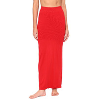 Zivame Seamless All Day Flared Saree Shapewear - Red