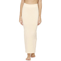 Zivame All Day Seamless Mermaid Saree Shapewear With Removable Drawcord |Shaping Petticoat- Skin 1