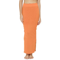Zivame All Day Seamless Mermaid Saree Shapewear With Removable Drawcord For Women - Orange1