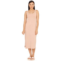 Zivame Knit Cotton Kurti Slip For Women - Roebuck Beige