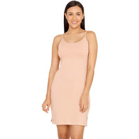 Zivame Knit Cotton Kurti Slip For Women - Roebuck Beige