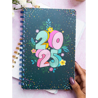 Doodle Wiro Hard Bound A5 Planner with 100+ Stickers | Undated Yearly, Monthly, Daily Planner with 16 Theme Based Activity Pages |16 Tear Away Note Cards & Quote Cards I To Do List | 216 Ruled Pages I 80 GSM (Future Ready)
