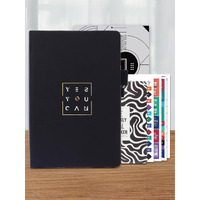 DOODLE A5 Productivity Planner Kit Undated Hard Bound|288 Pages|12 Monthly+Pocket Meal Planner+200+ Stickers+Motivational Quote Cards+Tear Away Bookmarks|Activity Pages, Notes Pages [Victory Planner]