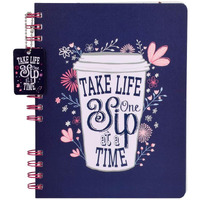 DOODLE Hard Bound Spiral Notebook Diary with Bookmark Dangler and Sticker Pages I B5 I Undated I 160 Ruled Pages I 80 GSM (Morning Glory)