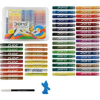 DOMS 50 Shades Oil Pastel With Case|Smooth Color Intermixing For Better Effect|Bright&Intense Colors|Free Scrapping Tool|Non-Toxic&Safe For Childrens|Pack Of 1|Multicolor
