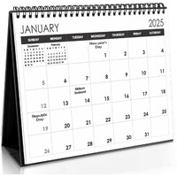 Accuprints Desk Calendar Jan 2025 till Dec 2025-Size 9.5 x 7.1 inch Standing Desk Calendar,(2025)