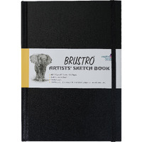 Brustro Artists Stitched Bound Sketch Book| A5 Size, 160 Pages, 110 GSM | Ideal for Students,Adults, Color, Sketching, Shading, Drawing, Blending, Mandala, Fine Art, School, Portrait, Professional Use