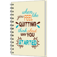AccuPrints wiro Hard bound Size -A5 (6 by 9 inch) Notebook Diary Ruled 200 pages-Notebook Diary (Multicolor)