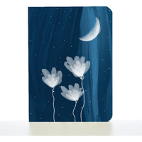 Factor Notes A6 Notebook: Ruled | 90 Gsm | 160 Pages (Back To Moon)