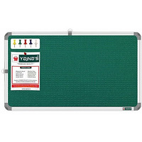 Yajnas 41X28 Cm Premium Material Green Color Notice Board/Soft Board/Bulletin Board/Pin-Up Display Board With 50 Pins For Study Room, Office, School & Home Use