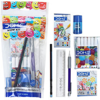 Doms Plastic Wow Craft Kit | Perfect Value Pack | Kit for Creative Minds | Gifting Range for Kids | Combination of 7 Stationery Items, Multicolor