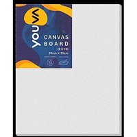 Navneet Youva | Cotton White Blank Canvas Boards For Painting, Acrylic Paint, Oil Paint Dry & Wet Art Media | 8X10 Inch | Pack Of 3 (23748-1)