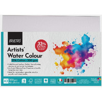 Brustro Artists Watercolour Paper | 300 Gsm, A3, 25% Cotton, Cold Pressed | Pack Of 12 Sheets | Ideal For Artist, Professional Drawing, Painting Dry & Wet, Fine Art, School, Students, Watercolor