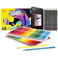 Corslet 60 Pcs Drawing And Sketch Pencils For Artists Kit Sketch Pencils Set For Artists Pencils Drawing Pencil Oil-Based Professional Pencil Set For Beginner Adult For Adults Coloring