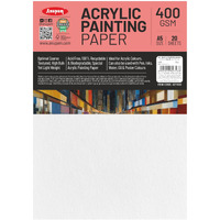 Anupam Acrylic Paper A5 Size - Ph Neutral Acid Free Paper For Artists Acrylic Painting- 400 Gsm -20 Sheet