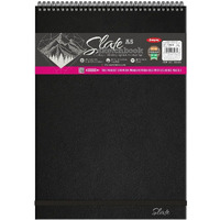 Anupam A5 Slate Black Paper Sketchbook 80 Pages 180 Gsm Acid Free Paper Wiro Bound Sketch Book