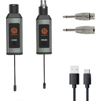 Digimore Uhf Wireless Xlr Transmitter And Receiver | Up To 100Ft Range | 5Hrs Long Battery | <5Ms Latency | Xlr Connector For Guitars, Mics, Mixers, And Pa Systems (D-740)