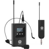 Digimore Uhf Wireless Headset Mic | 3-Pin Mini Xlr Mic | 12Hrs Battery | 160Ft Range | Type-C | 5 Channels | <5Ms Latency | Heavy Metal & Glass Body | Ideal For Fitness, Churches, Classrooms (D-345S)