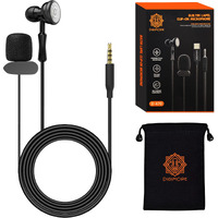 Digimore Lavalier Microphone | Omnidirectional Clip-On Mic | Noise Reduction | Two-Way Audio | For Recording, Streaming & Online Meetings (D-470 3.5Mm)