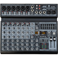 Digimore 8 Channel Mixer With Interface, 32 Dsp Dj Bluetooth Mixer Reverb Effect +48V Phantom For Karaoke Studio Streaming Recording (D-256)