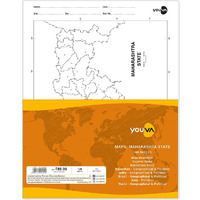 Navneet Youva | Maharashtra State Maps Sheets | 22 Cm X 28 Cm | 100 Sheets| Pack Of 4