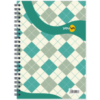 Navneet Youva Youva My Notes Office Notebook Journal For Personal And Office Use | Side Wiro/Spiral Bound | Single Line | A5 Size - 14.8 Cm X 21 Cm | 160 Pages| Pack Of 3