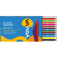 Navneet Youva | Plastic Crayons | Long | Pack Of 25