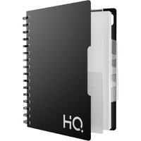 Navneet Youva Hq | 1 Subject Spiral Wiro Notebook For Personal And Office Use | Single Line | A5 Size - 21Cm X 14.8 Cm | Black | 160 Pages