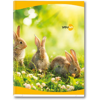 Navneet Youva | Soft Bound Note Book For Younger Students | Jumbo Size 18 Cm X 24 Cm | Double Line | 172 Pages | Pack Of 6