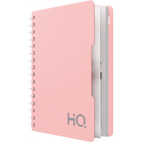 Youva Navneet Hq|Single Subject Book-Salmon Pink With Pp Cover|For Office And Personal Use|Wiro/Spiral Bound|Single Line|A5 Size-14.8 Cm X 21 Cm|160 Pages|Pack Of 1