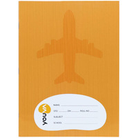 Navneet Youva | Soft Bound | Brown Note Book | 18 Cm X 24 Cm | Red & Blue (With Gap) | 92 Pages | Pack Of 12