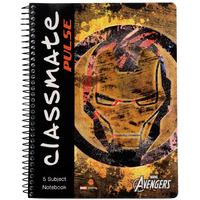 Classmate Pulse Single Line 5 Subject Notebook - 267Mm X 203Mm, 60Gsm, 250 Pages