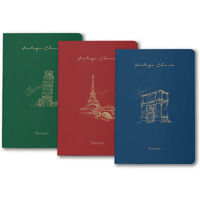 Paperkraft Vintage Series - Color Kraft With City Theme : 210 Mm X 148 Mm,176 Pages, Unruled, Sewn & Perfect Bound, Pack Of 3