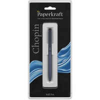 Paperkraft Chopin Lissome - Blue Ball Pen(Pack Of 1)|Elegant & Classic Matte Black Finish|Premium Gifting Products|All Metal Body|Ideal For Professionals|Official Meeting Essentials (04030333)