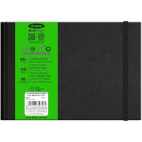 Anupam Sketcho Sketchbook Hardbound, Landscape Opening A6 Size, 140 Gsm Acid Free Natural Shade Paper With Elastic Closure (96 Pages)