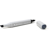 Brustro Twin Tip Alcohol Based Marker |Grey (Cool Grey Ii 6)|Tip Size - Broad 1-7Mm Line,Fine 0.7Mm|Smudge-Proof,Waterproof, Ideal For Texturing, Sketching,Graffiti,Comic Artist,Fine Art Student