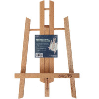 Brustro Artist's Tabletop A-Frame Wooden Easel | Size - 12 Inch, Canvas Holds Upto 9.8 Inch | Portable, Multifunctional, Adjustable Legs, Foldable | Drawing, Sketching, Painting, Menu Display