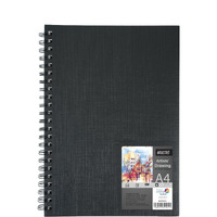 Brustro Artists Wiro Bound Sketch Book | A4 |116 Pages,160 Gsm(Acid Free) | Ideal For Sketching, Shading, Drawing, Blending, Mandala, Portrait, Spiral, Professional Fine Art Students