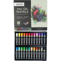 Brustro Artist Oil Pastels Set Of 24 (Regular)