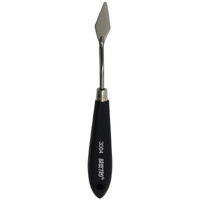 Brustro Artists Palette Painting Knife No. 3004 | Wooden Handle, Stainless Steel Blade | Ideal For Gesso, Acrylic Paint, Modeling Paste, Mixing, Spreading, Scumbling.