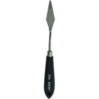 Brustro Artists Palette Painting Knife No. 3008 | Wooden Handle, Stainless Steel Blade | Ideal For Gesso, Acrylic Paint, Modeling Paste, Mixing, Spreading, Scumbling.