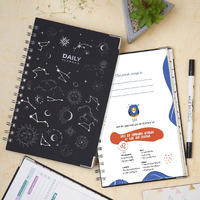 Doodle A5 Zodiac Daily Planner - 192 Coloured Pages, Themed Around Daily Planning, Metal Corners, 80 Gsm Acid Free Recyclable Paper, Flat Opening (Leo)