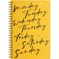 Doodle Undated Daily Planner | A5 | 172 Pages | 80 Gsm | 3 Months Schedule, To-Do List, Daily Priorities, Appointments, Deadlines, Water Tracker, Goals - Happy Week