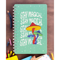 Doodle Wiro Hard Bound A5 Planner With 100+ Stickers | Undated Yearly, Monthly, Daily Planner With 16 Theme Based Activity Pages |16 Tear Away Note Cards & Quote Cards I To Do List | 216 Ruled Pages I 80 Gsm (Stay Magical)